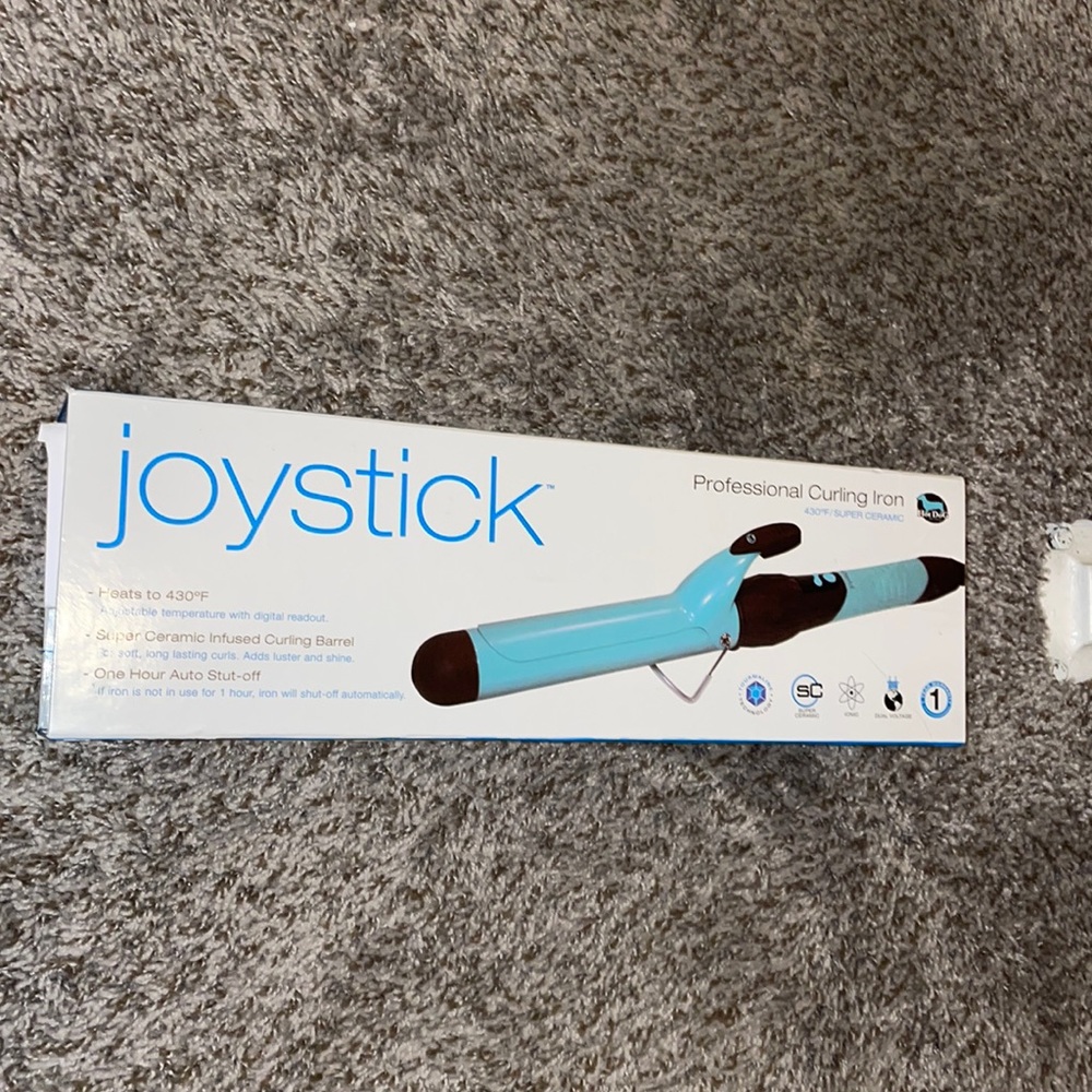 New joystick “hot dog” professional curling iron
